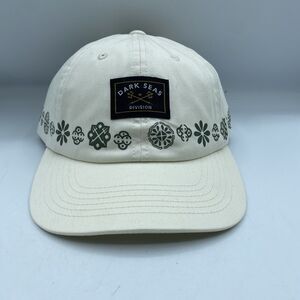 Dead Seas Hat Mens OSFA Pierpoint Antique White Ivory Snapback Geometric NWT